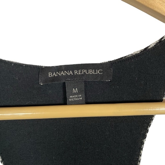 Banana Republic Textured Striped Racerback Patio Dress in Grey Size M - Picture 6 of 15